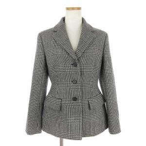 バージャケット テーラード ブレザー グレンチェック 311V69A1376 グレー 36