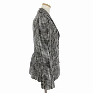 Christian Dior バージャケット テーラード ブレザー グレンチェック 311V69A1376 グレー 36