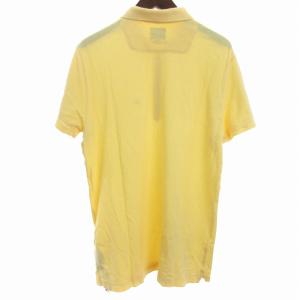 DIESEL ポロシャツ 半袖 ワンポイント ロゴ スリムフィット 鹿の子 コットン 黄 イエロー XXL SM1