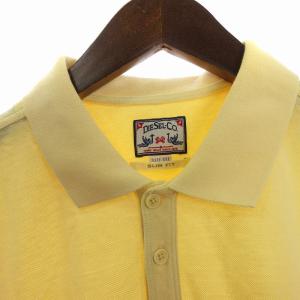 DIESEL ポロシャツ 半袖 ワンポイント ロゴ スリムフィット 鹿の子 コットン 黄 イエロー XXL SM1