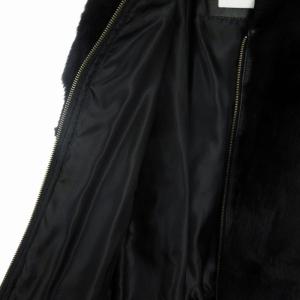 MONKEY TIME SCLAP FUR ZIP BLSN スクラップ ラビットファー ダブルジップ ブルゾン ジャケット ブラック 黒 S SM1