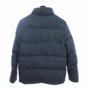 URBAN RESEARCH ツイード ダウンジャケット ブルゾン ジップアップ WH57-17Y027 青系 ブルー系 38 M相当 SM1