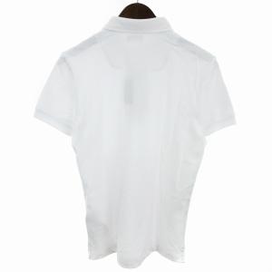 DIESEL タグ付き ポロシャツ 半袖 デニム切替 ロゴ プレート ホワイト 白 XS SM1