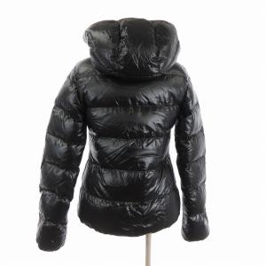 DUVETICA thiaquattro ダウンジャケット フルジップ 長袖 フード 01181120 黒 ブラック 38 M位