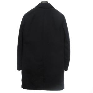 ETRO 中綿 チェスターコート ミドル丈 ペイズリー 裏総柄 裏シルク 46 ブラック