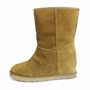 UGG australia クラシックフェム ショートムートンブーツ スエード 1104611 ベージュ 24?p SM1