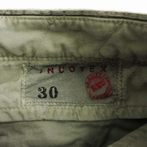 INCOTEX RED ヴィンテージ加工 コーデュロイ チノパンツ 細畝 ベージュ 30