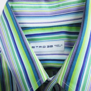 ETRO シャツ 長袖 ストライプ ボタンダウン BD マルチカラー 38 S位