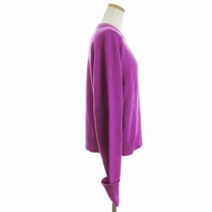 Chloe ニット セーター 長袖 ロングスリーブ ロゴ 刺しゅう カシミヤ 100％ パープル 紫 M SM1