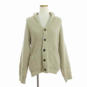 カーディガン ニット 長袖 ウール ショールカラー カシミヤ混 シルク混 579-6260018 ベージュ M トップス SM1
