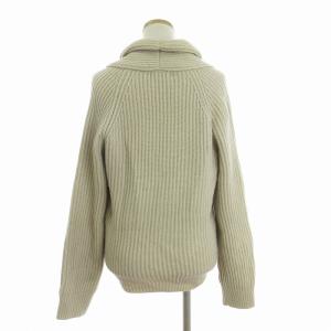 MARGARET HOWELL カーディガン ニット 長袖 ウール ショールカラー カシミヤ混 シルク混 579-6260018 ベージュ M トップス SM1