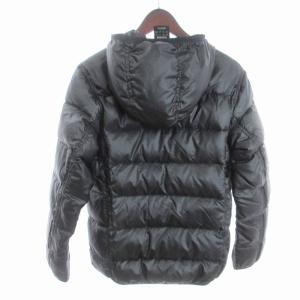 adidas 93 PS ダウンジャケット ジップアップ フード付き E92590 ブラック 黒 S アウター SM1