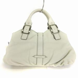 COLE HAAN タグ付き ハンドバッグ レザー ホワイト 白 鞄 SM1