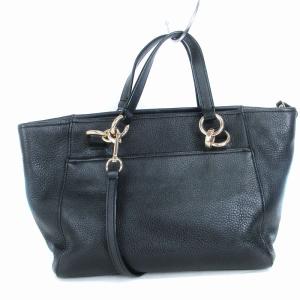 COACH コーチエリス サッチェル 2way バッグ ブラック