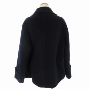 GALERIE VIE 22AW ウールカシミヤダブルフェイス Pコート ショート丈 長袖 23-08-24-08302 黒