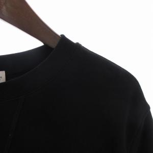 MONCLER 23年製 スウェット トレーナー 長袖 エンボスロゴ コットン I10918G00027 黒