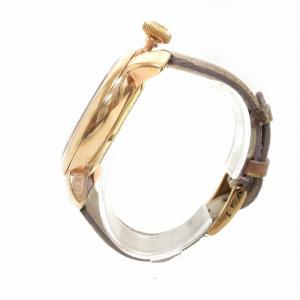 GaGa MILANO マニュアーレ 腕時計 アナログ 手巻き スモールセコンド  5665 ゴールドカラー 文字盤シルバーカラー 48ｍｍ