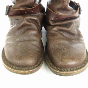 trippen ボム ショートブーツ ベルト レザー 茶 ブラウン SM1