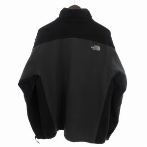 THE NORTH FACE ジップアップジャケット ブルゾン 裏地フリース T183 黒 ブラック グレー L