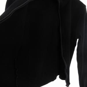 PRADA ニット セーター 長袖 フルジップ 黒 ブラック AA