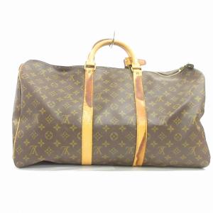 LOUIS VUITTON モノグラム キーポル 50 ボストンバッグ 総柄 M41426 茶 ブラウン