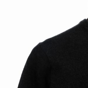 BURBERRY BLACK LABEL ニット セーター 長袖 ハーフボタン ウール ワンポイント 刺繍 BMT98-107-06 グレー 2 M
