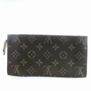 LOUIS VUITTON モノグラム バケット用 付属ポーチ バックインバッグ 小物入れ M42238用 茶 ブラウン 鞄