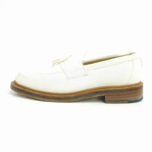 THOM BROWNE タッセル ローファー シューズ スエード 白 ホワイト US8 26cm位 SM3