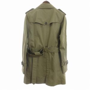 BURBERRY BLACK LABEL トレンチコート 長袖 ショート丈 ライナー付き ベルト コットン D1A01-100-46 ベージュ M SM3