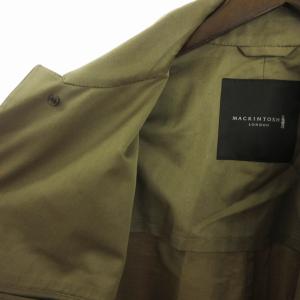 MACKINTOSH ステンカラーコート コットン 無地 比翼 フロントボタン G1A47-300-45 ベージュ 40