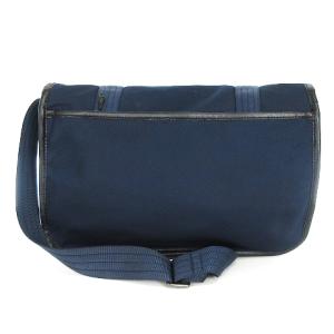 POLO RALPH LAUREN メッセンジャーバッグ ショルダー ダブルバックル レザーパッチ 紺 ネイビー 鞄
