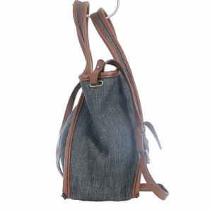 STELLA McCARTNEY クロスボディバッグ トート ショルダー パンチング デニム生地 エコレザー ポーチ付き 513860 ブラック系 黒系 鞄