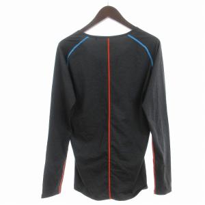 MARK&LONA インナーウェア 長袖 プリント 文字 ドクロ ML-18S-U02 グレー LL