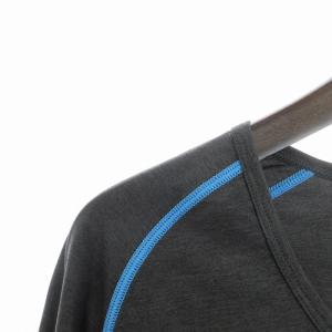 MARK&LONA インナーウェア 長袖 プリント 文字 ドクロ ML-18S-U02 グレー LL