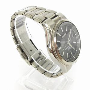 SEIKO スピリット 腕時計 アナログ ソーラー電波 デイト 7B42-0AN0 文字盤 黒 ブラック ウォッチ SM3