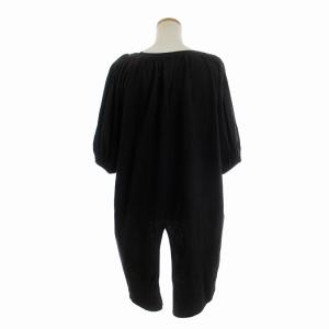 KAPITAL チュニック カットソー 七分袖 ラグランスリーブ コットン フィッシュテール 黒 ブラック 1 S