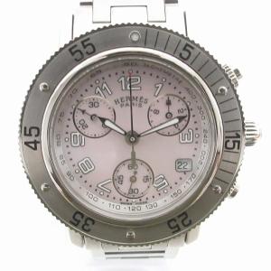 クリッパー 腕時計 アナログ クロノグラフ CL2.310 シルバーカラー ピンクシェル文字盤