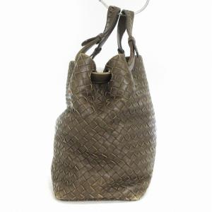 BOTTEGA VENETA イントレチャート ガルダバッグ トート ハンド 肩掛け レザー 編込み 179320 ダークブラウン