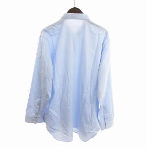 DIOR HOMME 美品 ドレスシャツ 長袖 比翼 コットン BEE刺繍 ワンポイント ライトブルー 45 SM3