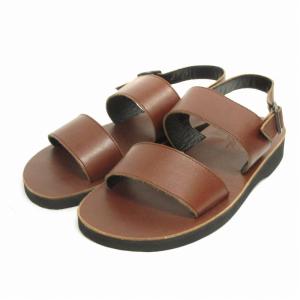 バックストラップサンダル BACK STRAP SANDALS シューズ PU5359-3202-17B レザー 茶 ブラウン