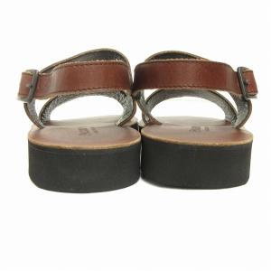 PADRONE バックストラップサンダル BACK STRAP SANDALS シューズ PU5359-3202-17B レザー 茶 ブラウン