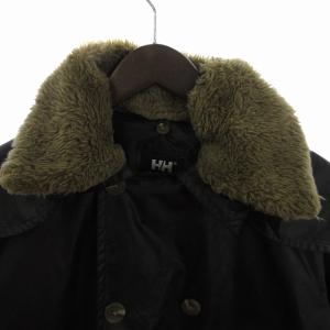 HELLY HANSEN ナイロンジャケット 長袖 ボア フロントボタン 3HH17507 黒 ブラック XL