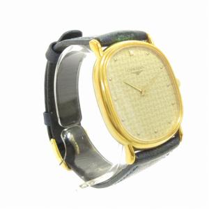 Longines 腕時計 手巻き ブルー 文字盤ゴールドカラー