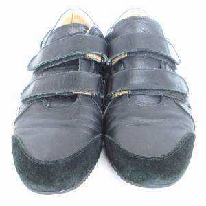 DOLCE&GABBANA ベルクロスニーカー ローカット マジックテープ 黒 ブラック  8 26 靴 AA