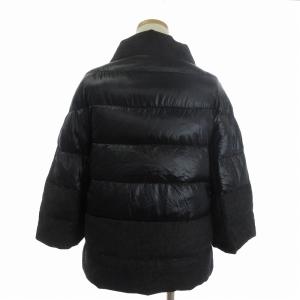 HERNO ダウンジャケット ブラック グレー 40