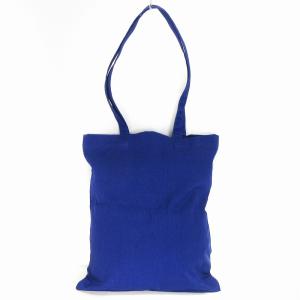 Yohji Yamamoto タグ付き Femme キャンバス トートバッグ エコ 肩掛け コットン ロゴ 刺繍 青 ブルー 鞄 SM3 AA
