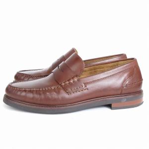 COLE HAAN 美品 ピンチ プレップ ペニーローファー コイン C38554 茶 ブラウン 7.5 25.5cm相当 靴 SM3