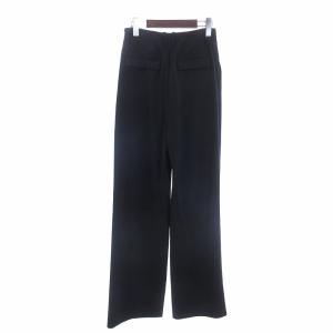 ELIN タグ付き スラックス ワイド 2タック フレア 11702-21-1503 ネイビー 紺 36 S位