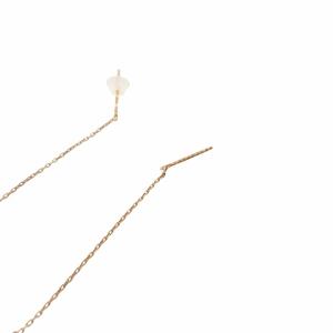 agete ピアス イヤリング スリング ラインストーン K10 ゴールド アクセサリー 総重量1.2g