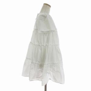 M'S GRACY ブラウス カットソー 半袖 リボンフリル SW-910313 白 ホワイト 38 M位
